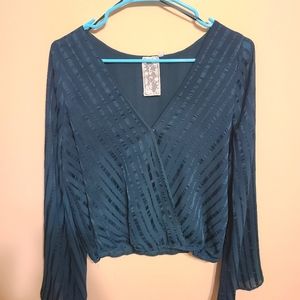 Dark green large blouse